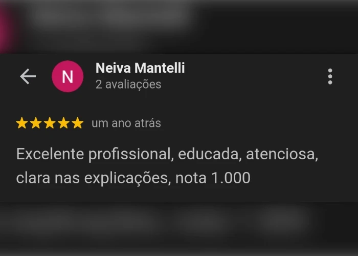 Avaliação real do Google 2