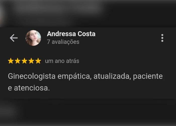 Avaliação real do Google 6