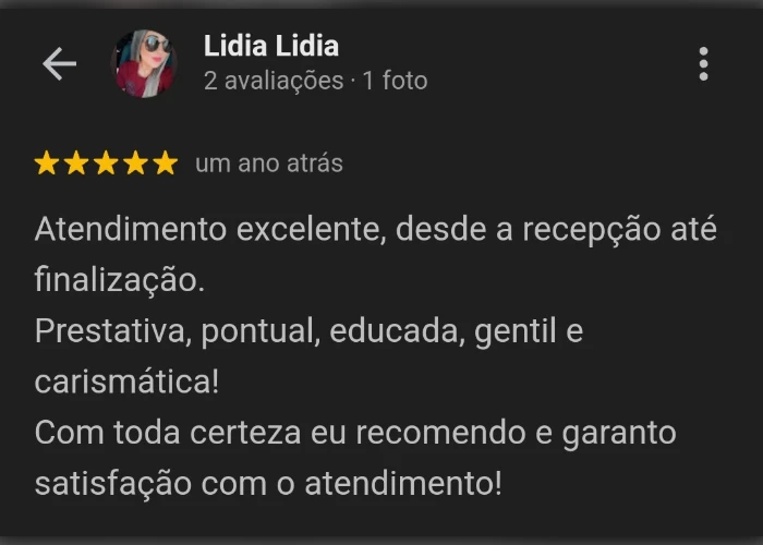 Avaliação real do Google 8